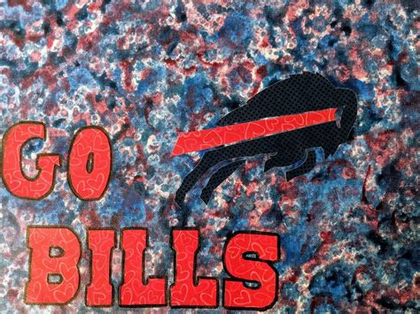 Buffalo Bills art Buffalo Bills NFL acrylic painting | Etsy