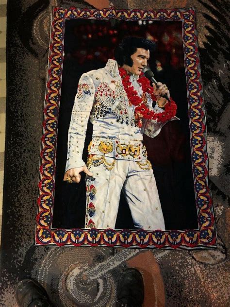 Vintage Elvis Presley Aloha from Hawaii Tapestry Wall Hanging 52" X 32. ...