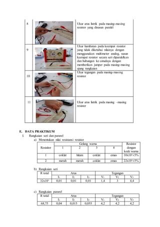 Laporan Praktikum Rangkaian Seri Paralel PDF