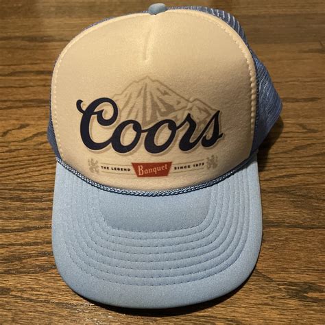 Vintage Coors Beer Nissun Foam Mesh Trucker Hat Snapb Gem