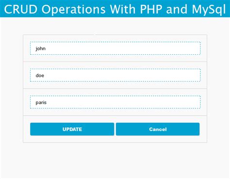 Creating Simple Crud Create Read Update Delete In Php