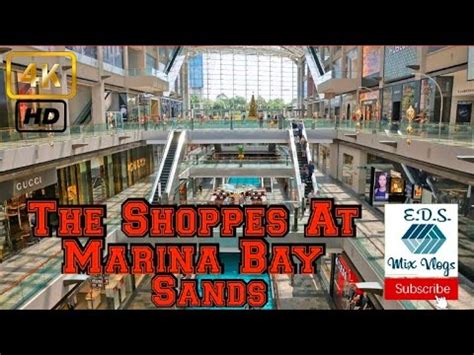 The Shoppes At Marina Bay Sands Walking Tour Youtube