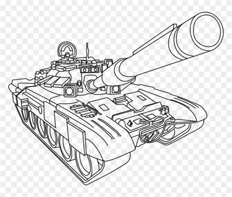 Military Coloring Pages Tank Tanque De Guerra Para Colorir Hd Png