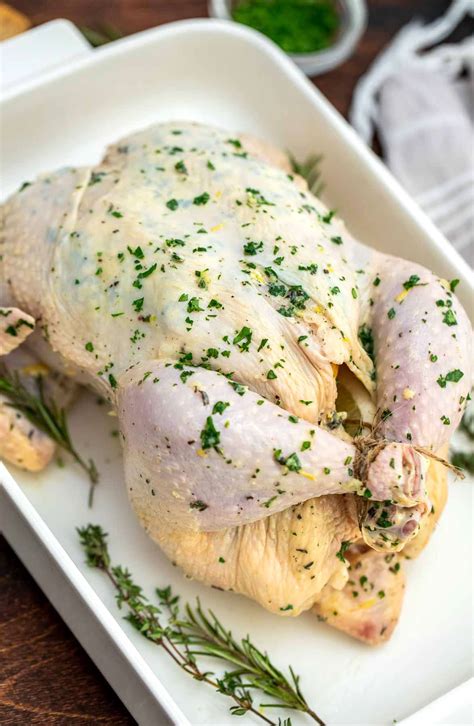 Garlic Herb Butter Roasted Chicken