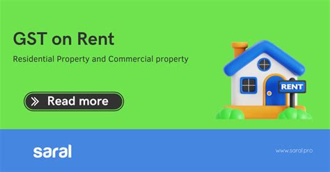 Gst On Rent Residential Property Commercial Property Rent