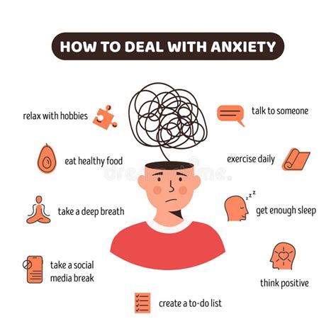 Stressed Depressed Character With Anxiety Disorder Useful Tips And