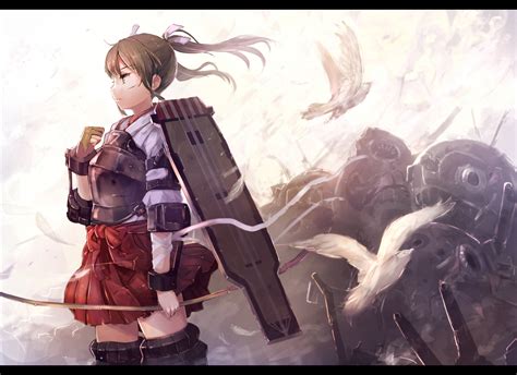 Wallpaper Fantasy Art Anime Girls Kantai Collection Miko Zuikaku