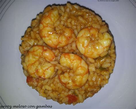 Arroz Meloso Con Gambas Receta Petitchef