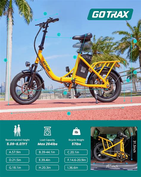 Gotrax Nephele 16 Electric Bike For Adults 350w36v 155mph And 25mile Commuting Folding Adult