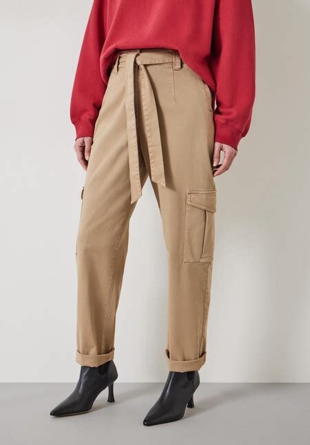 Brown Trousers Utilitarian Trend For Women Hush