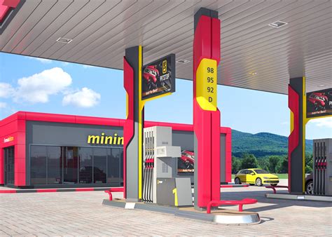 Creation Of Petrol Station Visual Design Images Behance