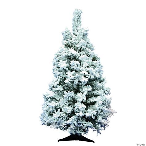 Vickerman 36 Flocked Alaskan Pine Christmas Tree Unlit Oriental Trading