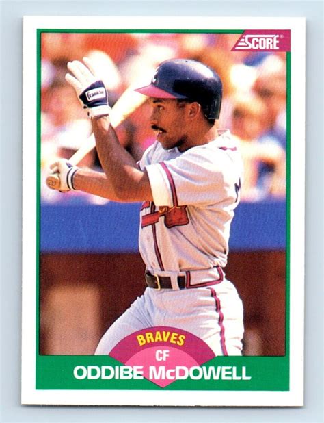 Score Rookie Traded Oddibe Mcdowell Atlanta Braves T Ebay