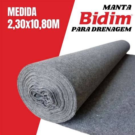 Manta Geotextil Bidim Original Drenagem Mts X Shopee