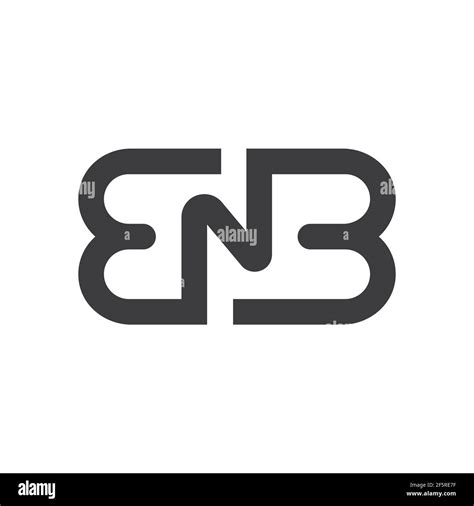 Initial Bn Letter Logo Vector Template Design Creative Abstract Letter