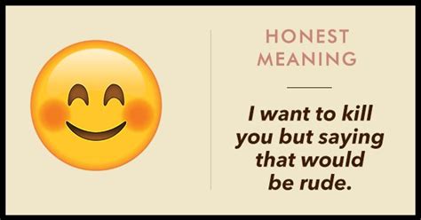 Honest Meanings Of Emojis