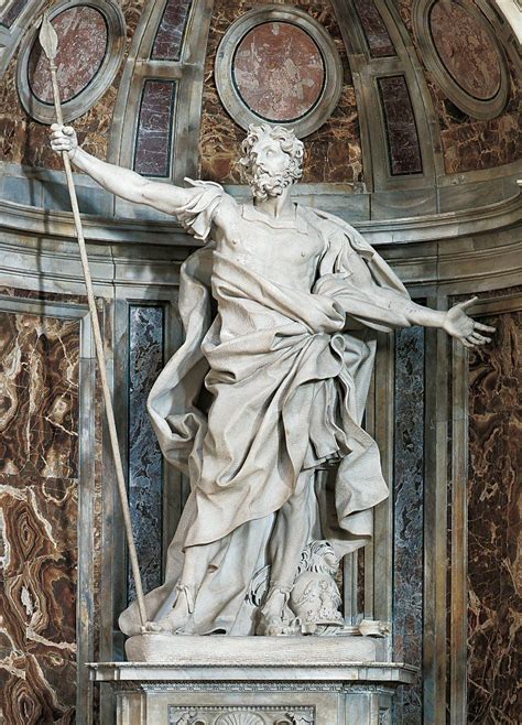 Four Baroque Statues St Peter S Basilica Bernini Sculpture Roman