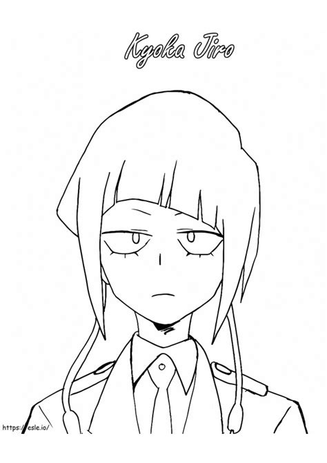 Kyoka Jiro Of My Hero Academia Coloring Page