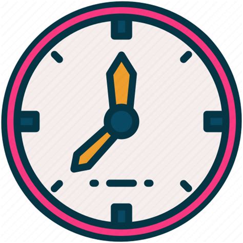 Wall Clock Hour Time Watch Icon Download On Iconfinder