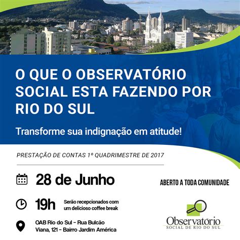 apresentação quadrimestral Arquivos Observatório Social do Brasil de