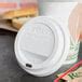 Solo TLP316 0007 Traveler White Dome Hot Cup Lid With Sip Hole 1000 Case