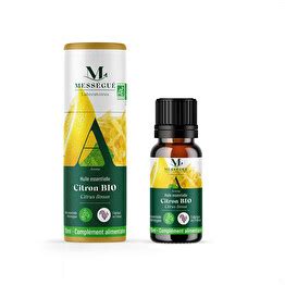 Huile essentielle de Citron Bio 10 ml 30 ml Mességué