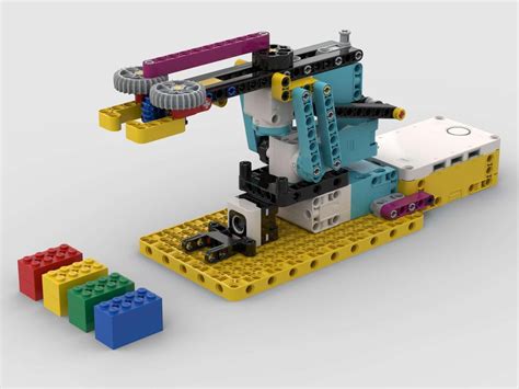 Lego Moc Simple Robot Arm Pick And Place Spike Prime Lesson By