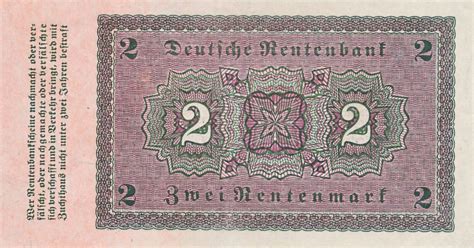 Deutschland Deutsches Reich Weimarer Republik Rentenmark Mark