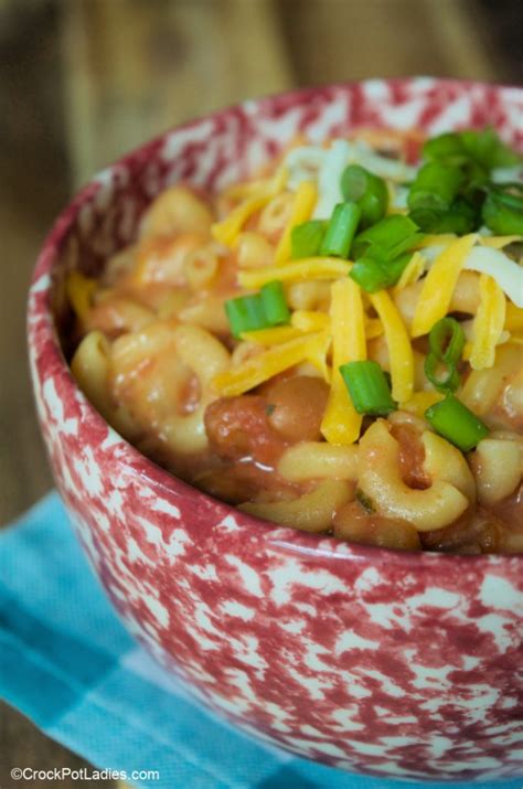 Crock Pot Vegetarian Chili Mac Crock Pot Ladies