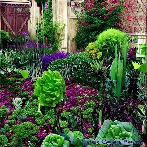 Goth Garden Gorgeous Dark Plants Pretty Stable Diffusion