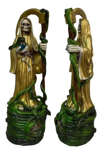 Santa Muerte Dorada Ritualizada Para Abundancia Y Riqueza Meses Sin