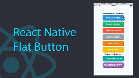 Flat Button Component for React Native