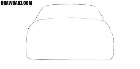 How to Draw a Car from Back