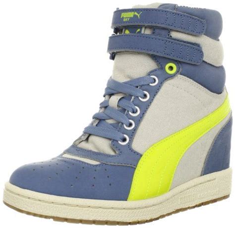 Puma Womens Sky Wedge Lc Fashion Sneaker Blue Shadow Sneaker Gal