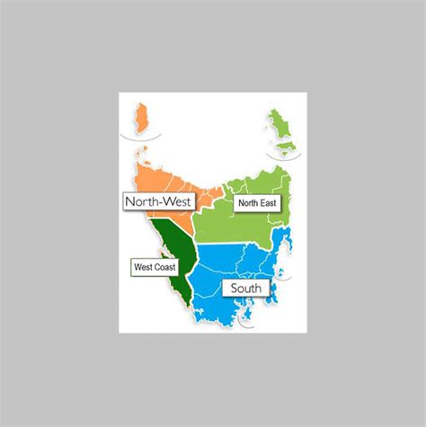 North West Tasmania Regional Map