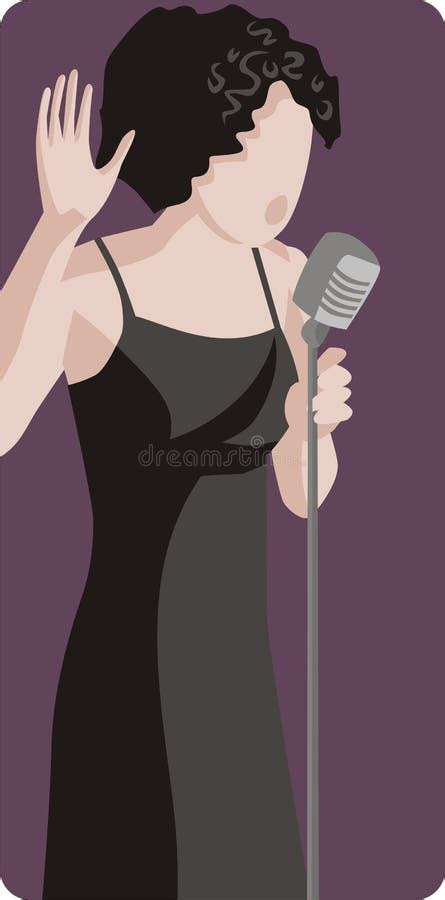 Female Singing Stock Vector Illustration Of Clip Microphone 4678374