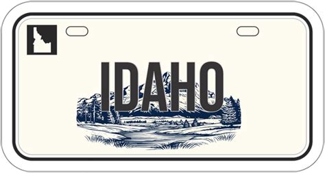 Idaho State License Plate Sticker Souvenir Nature Decal Vinyl Small Waterproof For