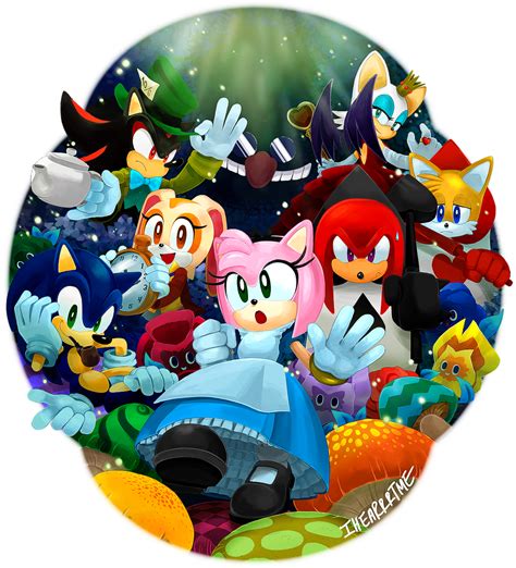 Amy In Wonderland Sonic The Hedgehog Fan Art 37215213 Fanpop