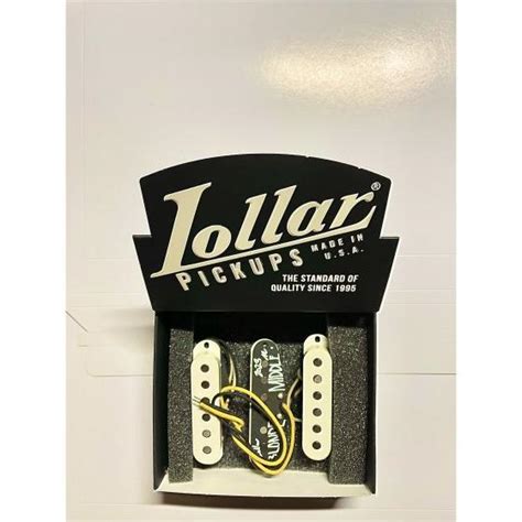 Lollar Pickups Vintage Blonde Strat Pickup Set Flat Pole Parchment ローラー