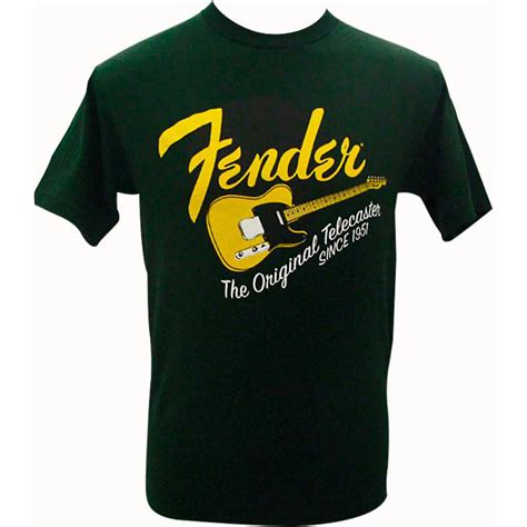 Fender Original Tele T Shirt Green Medium Musician S Friend