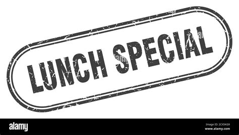 Lunch Special Stamp Rounded Grunge Sign On White Background Stock