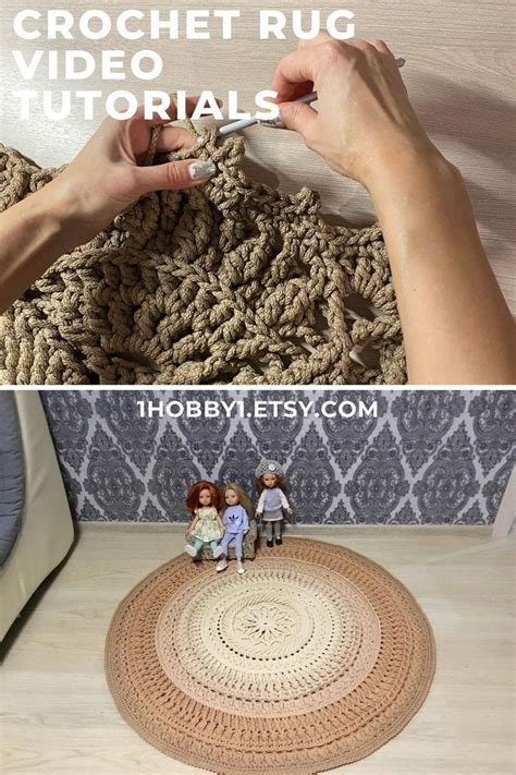 How To Crochet A RUG 25 Video Tutorials For Beginners Crochet Carpet