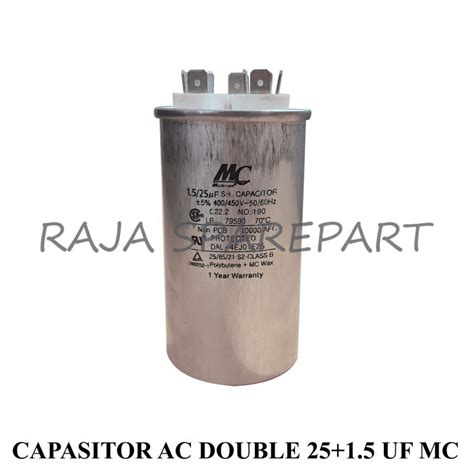 Capacitor Ac Merk Mc Kapasitor Capasitor Ac Double Uf Mc