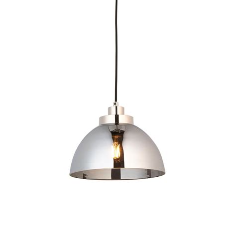 Contemporary Single Mirrored Nickel Silver Hanging Pendant Stillorgan