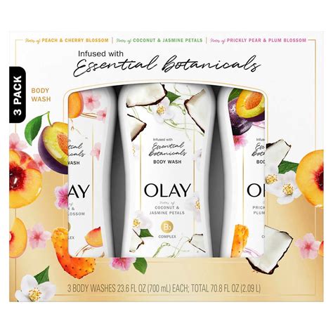 Olay Essential Botanicals Hydrating Cleansing Body Wash 23 6 Fluid