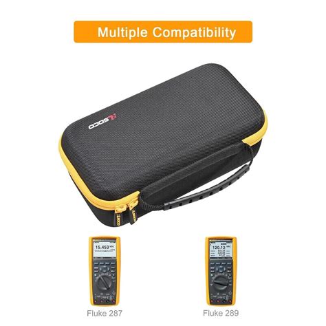 RLSOCO Hard Case For Fluke 289 287 Works With UNI T UT181A Yellow