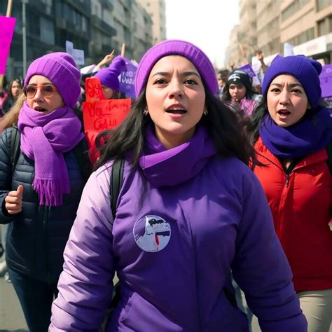 8 De Marzo Feliz Día De La Mujer Algunas Mujeres Activistas Salieron A