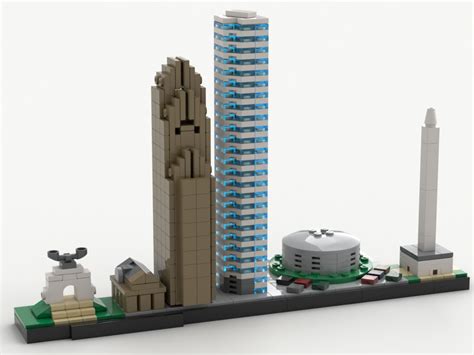 Lego Moc Houston Skyline By Klosspalatset Rebrickable Build With Lego