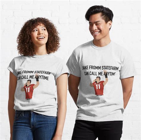 "Jake Fromm StateFarm" T-shirt by LindseyL | Redbubble