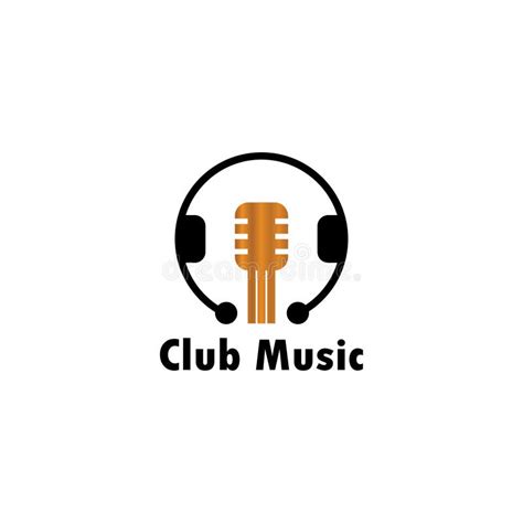 Music Logo Club Illustration Microphone Handset Template Design Vector ...